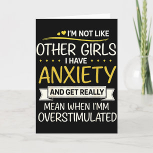 Anxiety Humor For Women With Overstimulation  Card
