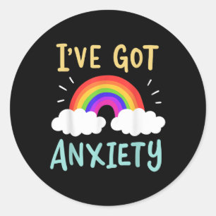 Anxiety Mental Health Awareness  Classic Round Sticker