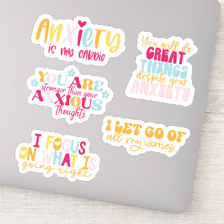 Anxiety Mental Health Sticker Bundle
