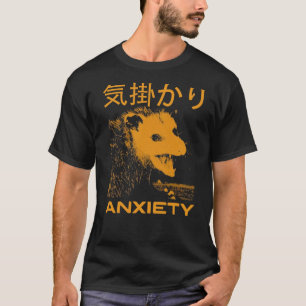 Anxiety Opossum Japanese  T-Shirt