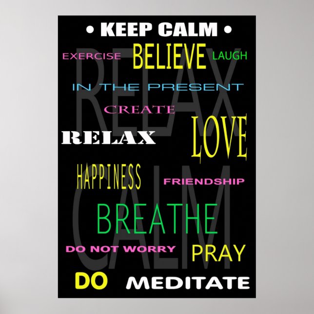 ANXIETY RELIEF PANEL POSTER (Front)
