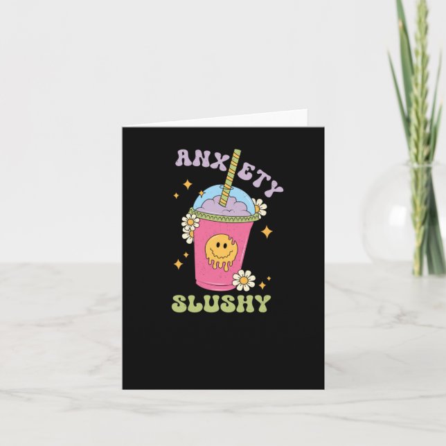 Anxiety Slushie Sticker  Card (Front)