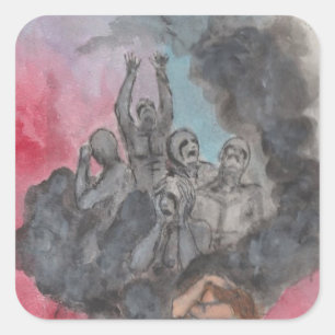 Anxiety Square Sticker