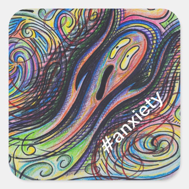 #anxiety sticker (Front)