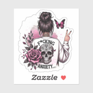 Anxiety Sticker, Mental Health Sticker