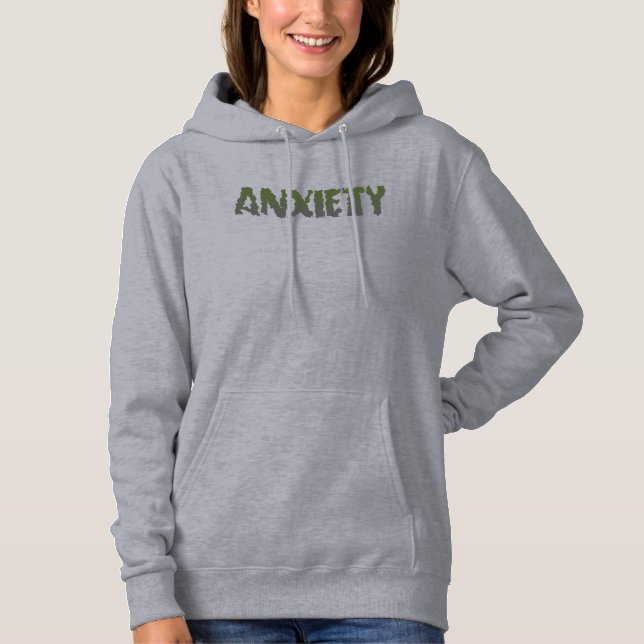 Anxiety Women's Hooded Sweatshirt (Front)