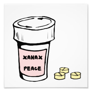 anxiety xanax peace photo print