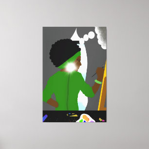 Anxious Artist Canvas Print