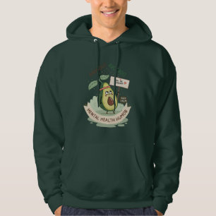Anxious Avocado Alert! 🥑💦 Custom Mental Health Hoodie