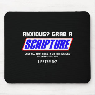 Anxious_ Grab Scripture Christian Mental Health Bi Mouse Pad