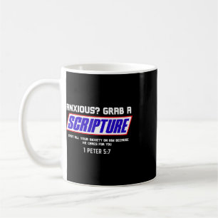Anxious Grab Scripture Christian Mental Health Bib Coffee Mug