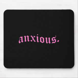 Anxious Pastel Goth Pink Mental Health Gift Alt Ed Mouse Pad