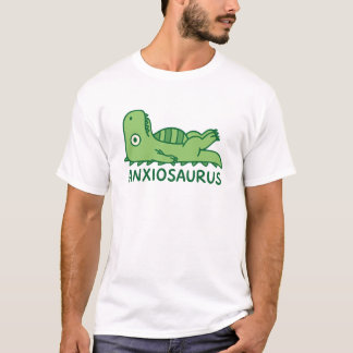Anxiousaurus Mental Health Anxiety Pun T-Shirt