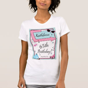 Any Age,1950's Retro Birthday Invitation T-Shirt