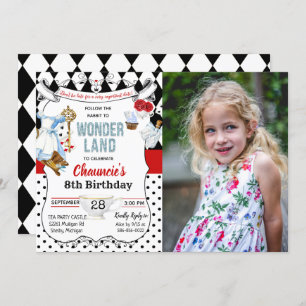 ANY AGE - Alice in Wonderland Birthday Invitation