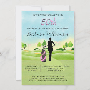 Any Age Birthday Party Golf Party Invitation