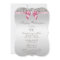 Any Age Birthday Party Silver Sequins Pink Bow