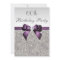Any Age Birthday Party Silver Sequins Violet Bow