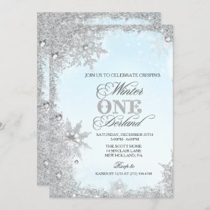 ANY AGE - Boy Winter Holiday Birthday Invitation
