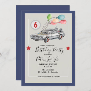 ANY AGE - Car Boy Birthday Party Invitation