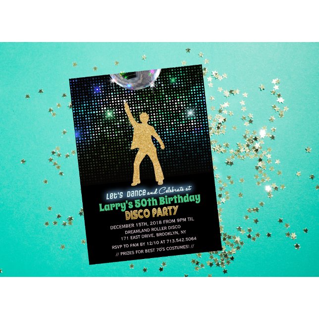 ANY AGE - Disco Birthday Party Invitation (Creator Uploaded)