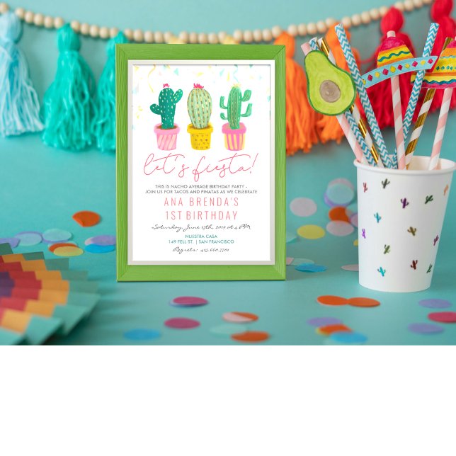 ANY AGE - Fiesta Cactus Birthday Invitation (Creator Uploaded)