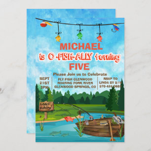 ANY AGE - Gone Fishing Birthday Invitation