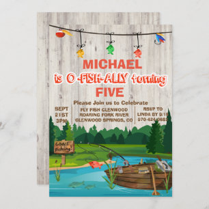 ANY AGE - Gone Fishing Birthday Invitation