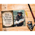 ANY AGE - Male Fishing Birthday Invitation<br><div class="desc">The Man the Myth the Rod father Rodfather The Man the Myth the Legend Male Fishing Milestone Birthday Photo Invitation</div>