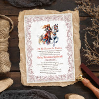 ANY AGE - Mediaeval Renaissance Birthday Invitatio