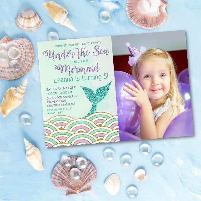 ANY AGE - Mermaid Under the Sea Invitation (Creator Uploaded)