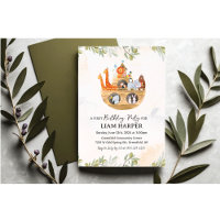 ANY AGE - Noah's Ark Birthday Invitation
