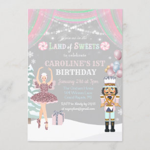 ANY AGE - Nutcracker Sugar Plum Birthday Invite