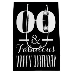 Any age PERSONALISE colour Medium Gift Bag