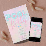 Any age pool party birthday invitation<br><div class="desc">It is a birthday invitation</div>