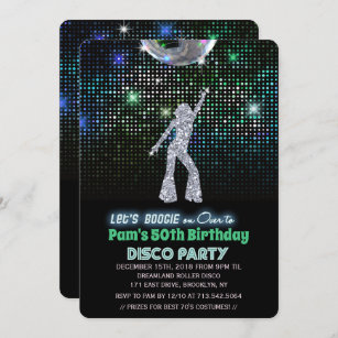 Disco Birthday Invitations & Invitation Templates