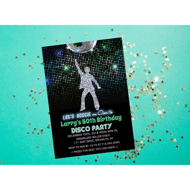 ANY AGE - Retro Disco Birthday Party  Invitation (Creator Uploaded)