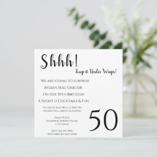 Any Age Surprise Birthday Invitation