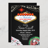 ANY AGE - Vegas Casino Birthday Invitation