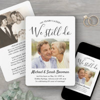 ANY Anniversary 2 Photo We Still Do Elegant Modern