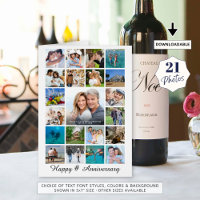 Any Anniversary Photo Collage 21 Photos Custom