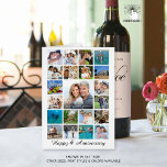 Any Anniversary Photo Collage 21 Photos Custom<br><div class="desc">Celebrate any anniversary (or any occasion) with a photo collage greeting card featuring 21 square photos. The sample shown is for any Anniversary but all text is editable throughout the card to customize and personalize for a unique and memorable greeting card for any occasion or event. PHOTO TIP: Choose photos...</div>