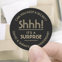 ANY Anniversary Surprise Party Black and Gold