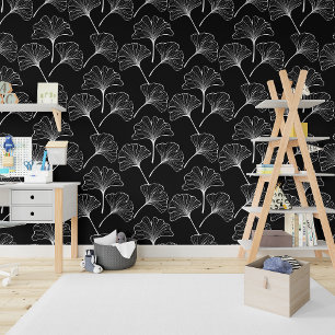 Any Background Boho Ginkgo Biloba Leaves Wallpaper