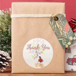 Any Background Colour A Little Birdie Told Me So Classic Round Sticker
