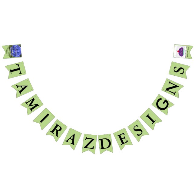 Any Business Website Green NAME PHOTOS Bunting (All)