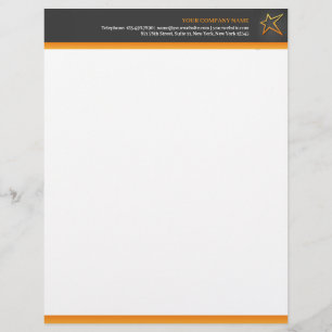 Any Business with Star Letterhead
