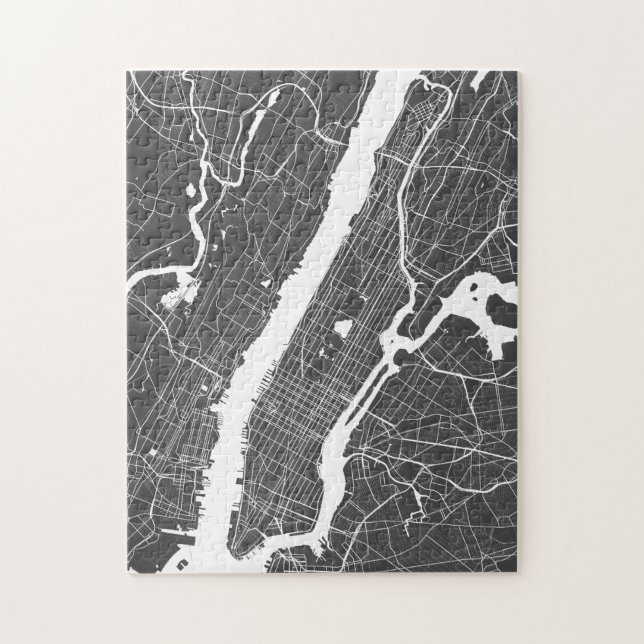 Any City | New York Street Map Jigsaw Puzzle (Vertical)
