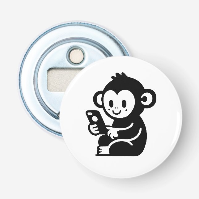 Any Color Monkey Phone Bottle Opener (Front)