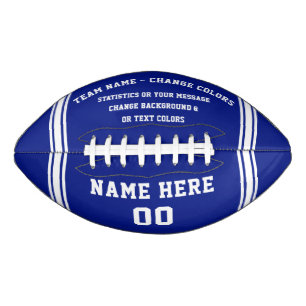 Any COLOR Personalized Football Ball, Customizable